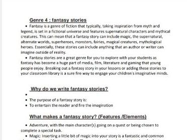 Year 6 English Cambridge Checkpoint Notes