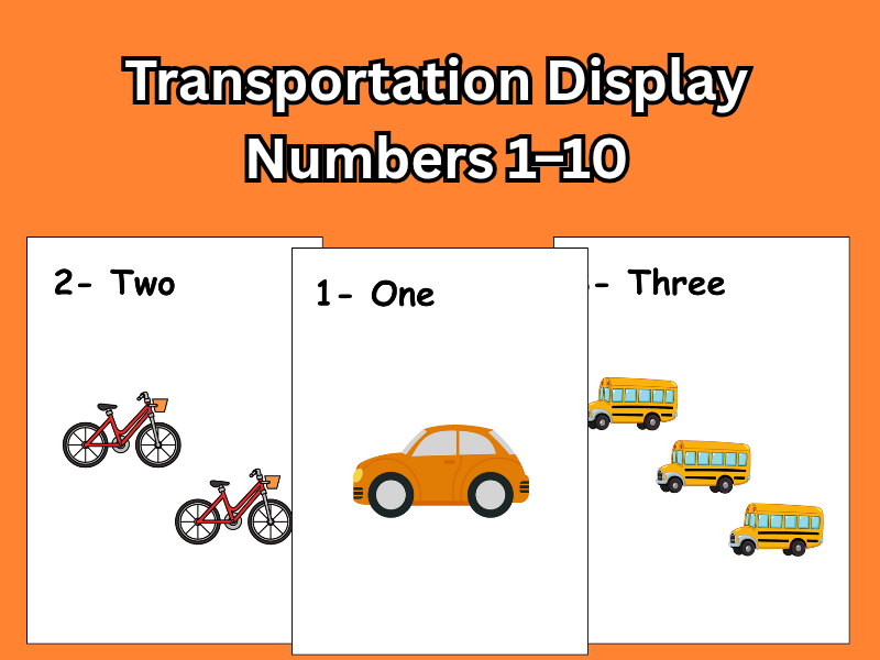 Transportation Display Numbers 1–10