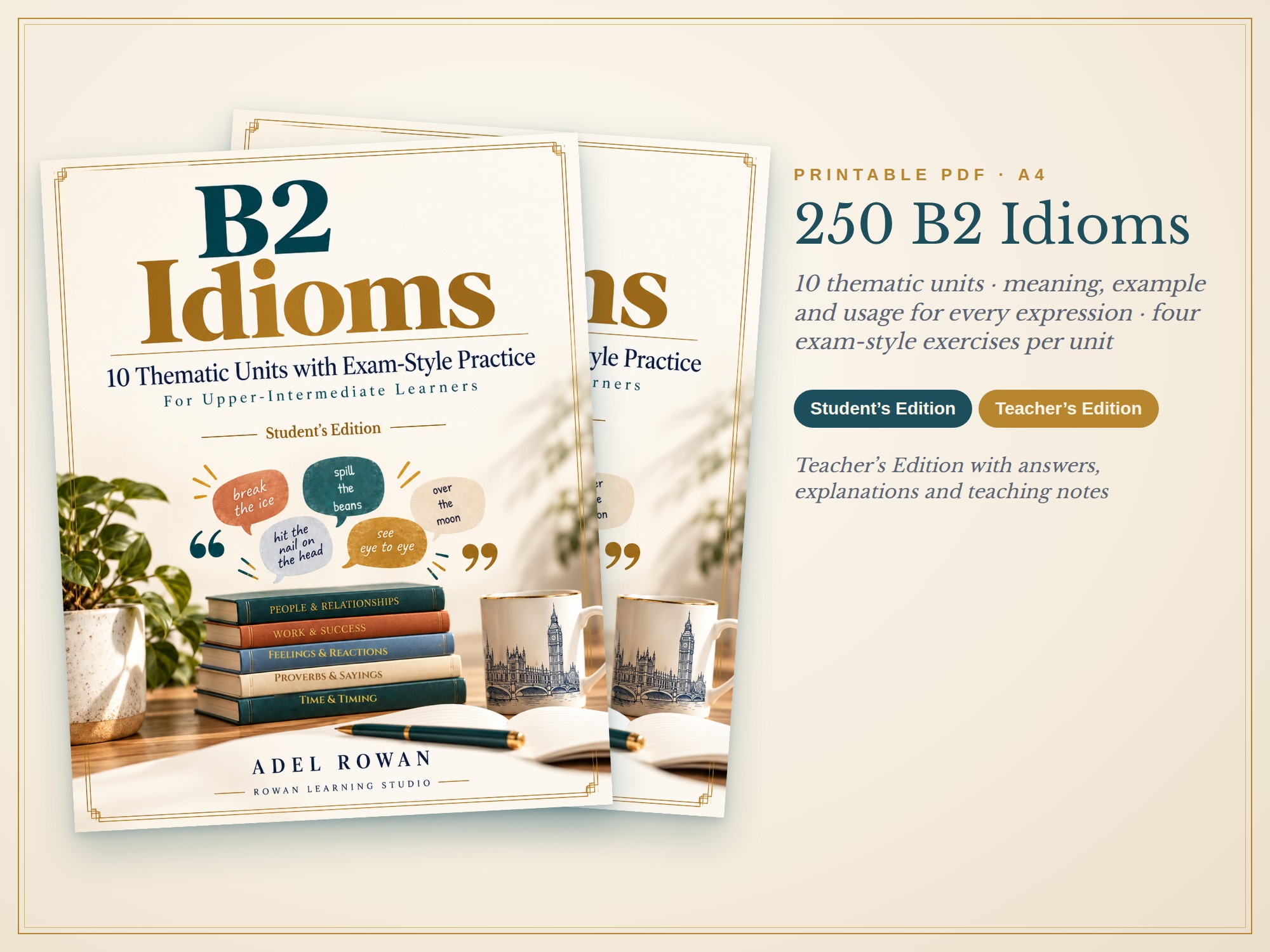 B2 Idioms – Free Sample: Feelings and Reactions (Unit 2 extract ...