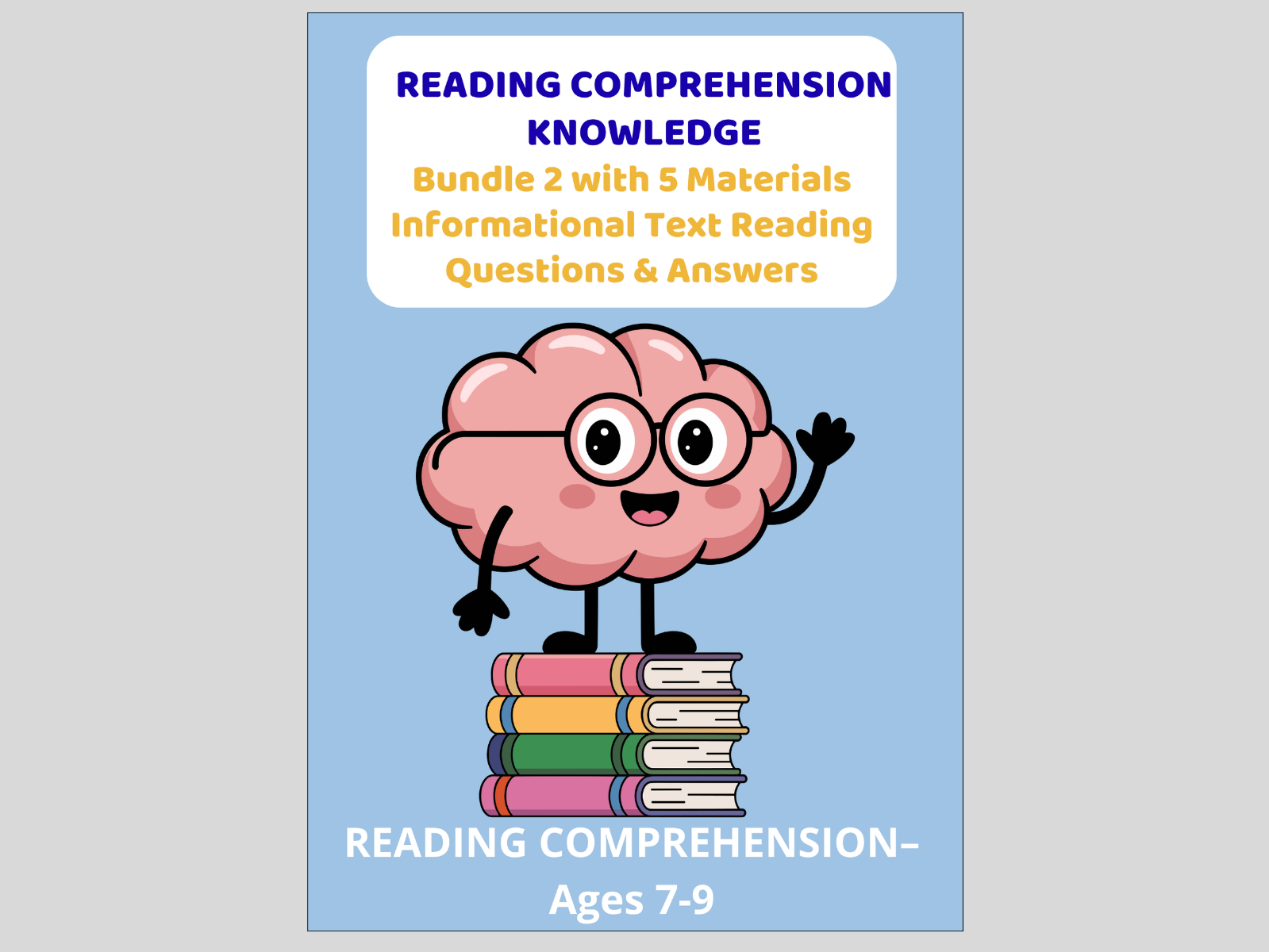 Reading Comprehension Knowledge - Bundle 2 with 5 Materials Informational Text