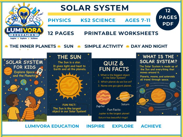 KS2 Science | Solar System Workbook (Ages 7–11)