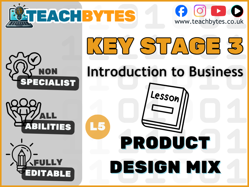 Lesson 5: Product Design Mix Lesson