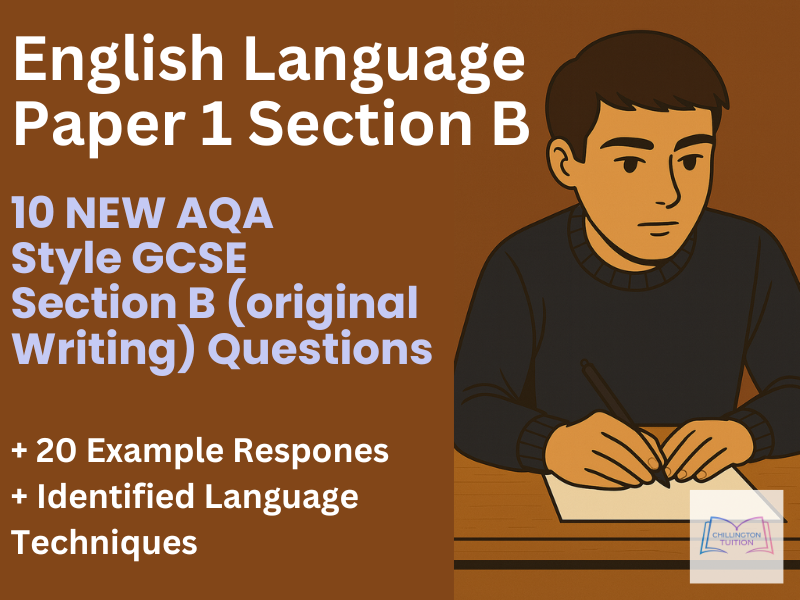 English Language (AQA) 10 New Paper 1 Section B Questions + 20 Model Responses with Techniques