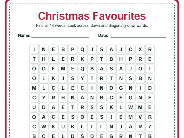 20 Christmas Word Searches | KS2 Festive Activity Pack