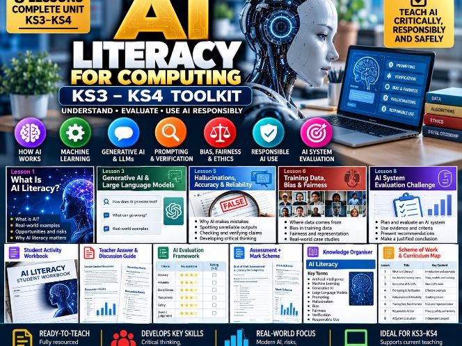 AI Literacy for Computing KS3–KS4 Toolkit