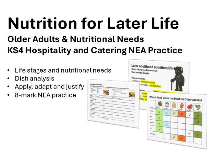 Older Adults & Nutritional Needs - NEA Practice