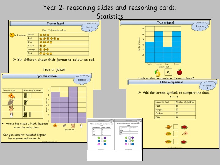 reasoning slides and cards year 2 statistics by gsprimaryeducation Block Diagram Reduction reasoning slides and cards year 2 statistics by gsprimaryeducation teaching resources tes