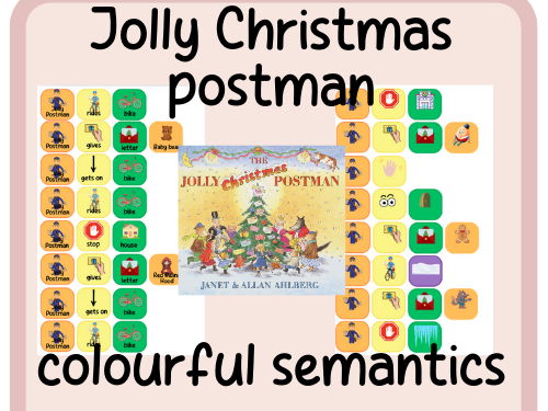 The Jolly Christmas Postman- colourful semantics