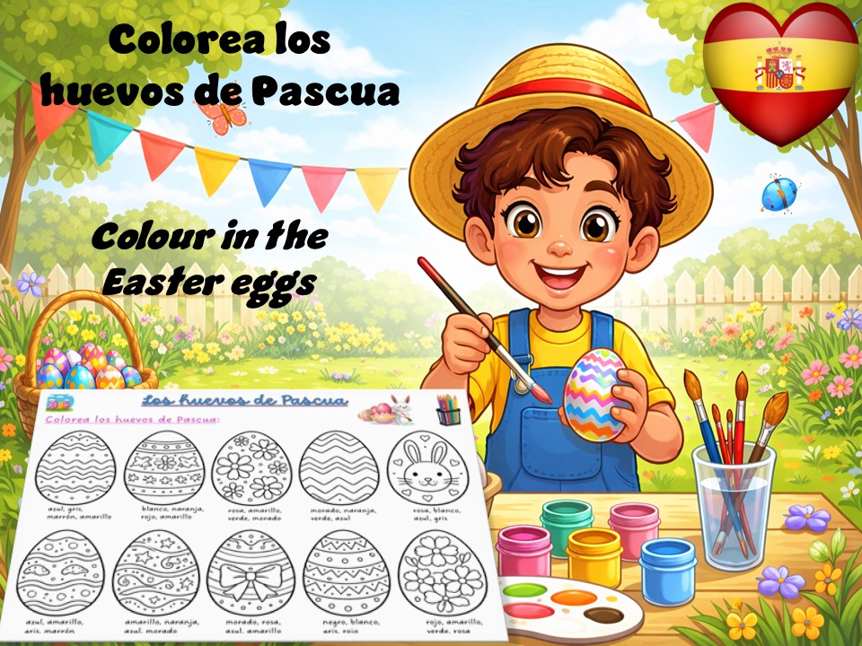 Los huevos de Pascua | Spanish Easter Eggs | Colours | Colores