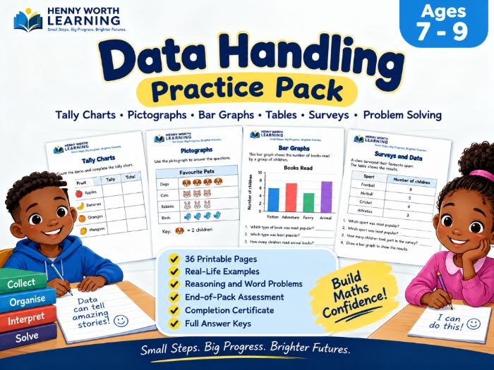 Data Handling Practice Pack | Ages 7–9