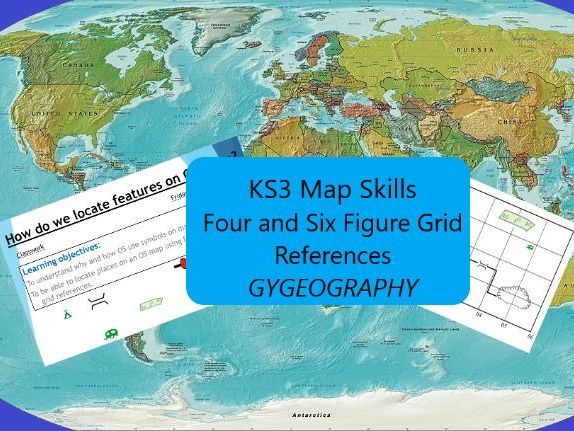 KS3: Four & Six figure grid references