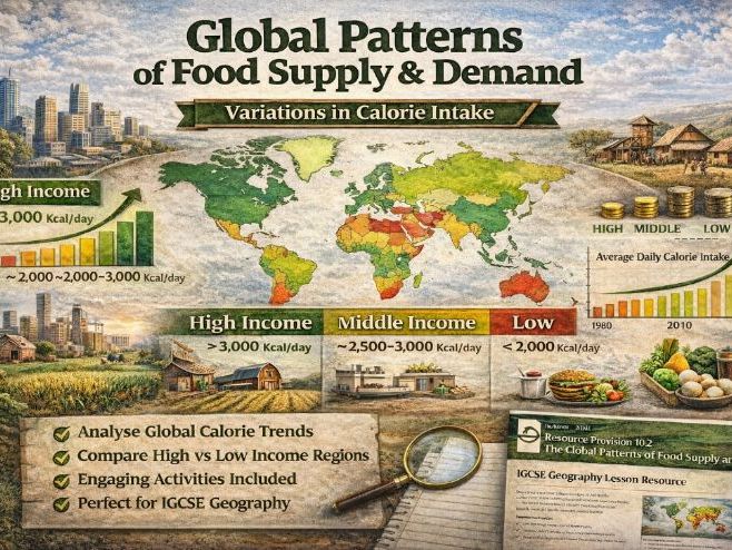 Variations in Calorie Intake - IGCSE Geography Resources (First Exams 2027 - Resource Provision)