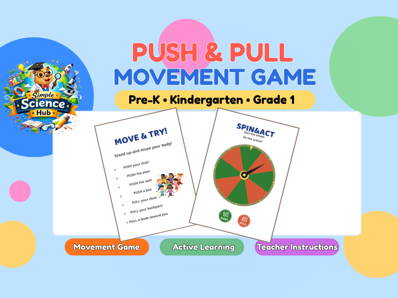 Push & Pull Movement Game | EYFS |  Kindergarten