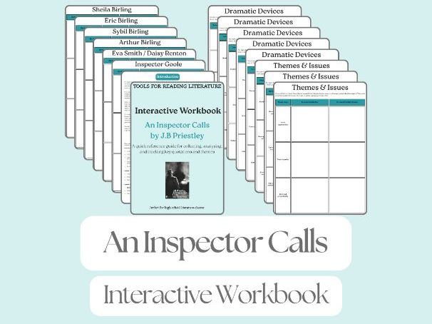 An Inspector Calls – Interactive Workbook: Key Quotes, Themes & Literary Devices