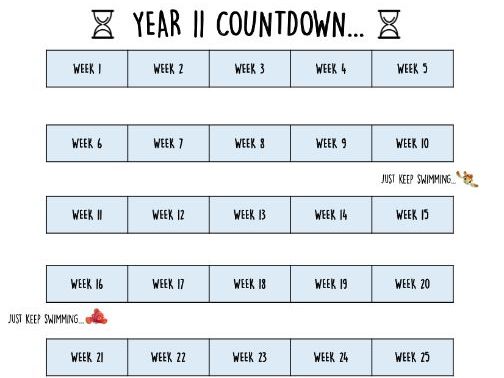 Year 11 countdown....   Add some urgency!