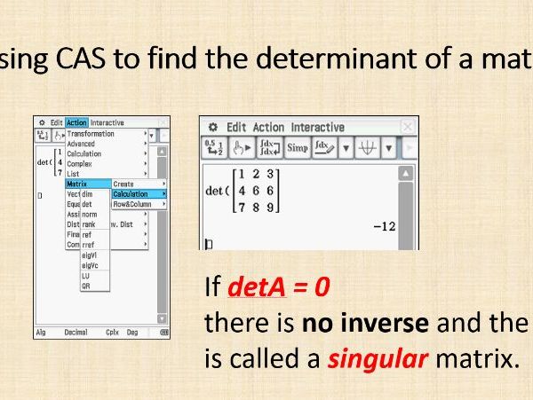 VCE General Math | Matrices | PPT #5 | Inverse Matrices & Simultaneous Equations