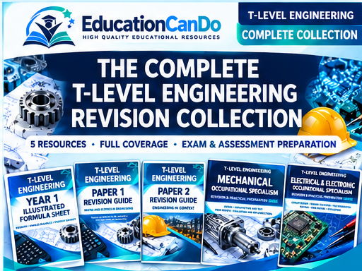 T-Level Engineering Complete Revision Collection | Year 1 Core, Mechanical & Electrical Engineering