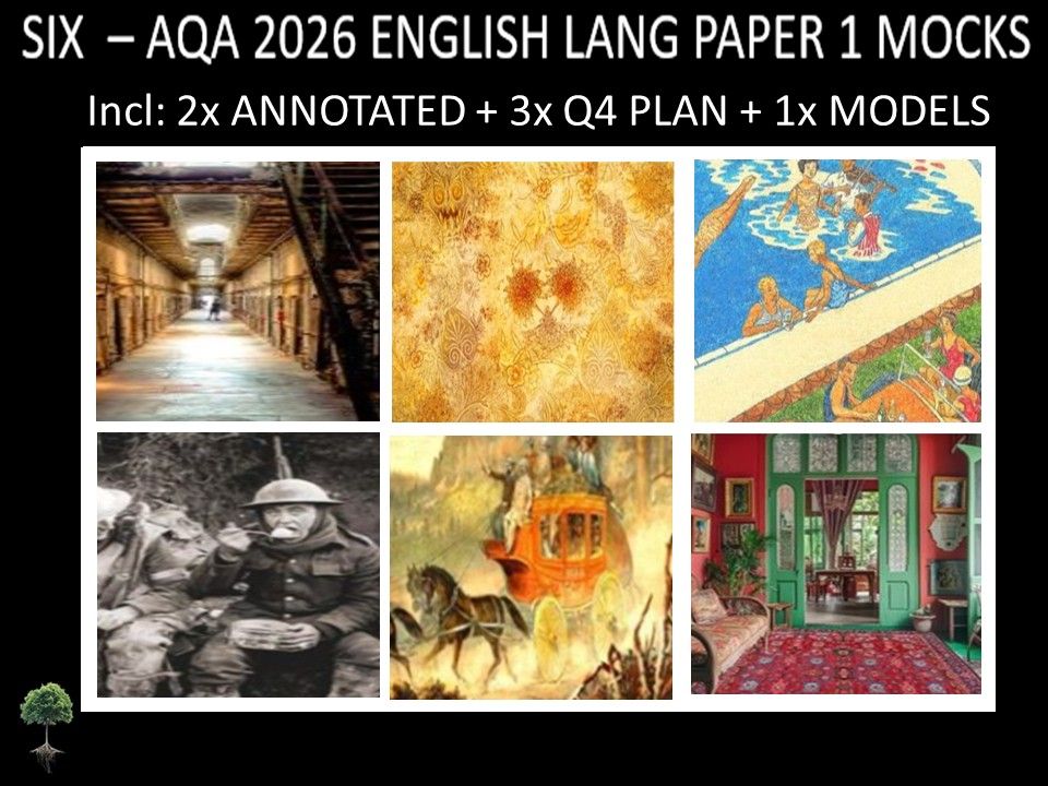 SIX - AQA PAPER 1 | 2026 FULL MOCKS | ANNOTATED | Q4 PLAN | MODELS