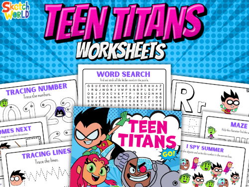 Superhero-Themed Printable Worksheets – Tracing, Mazes, ABCs, Numbers, Matching & More