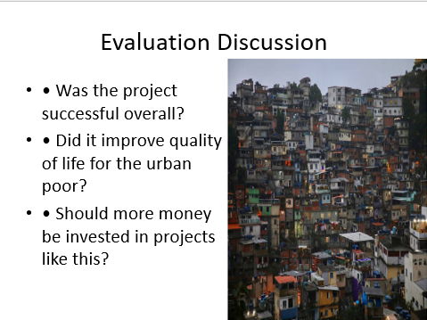 AQA GCSE Geography Planning for Rio's urban poor