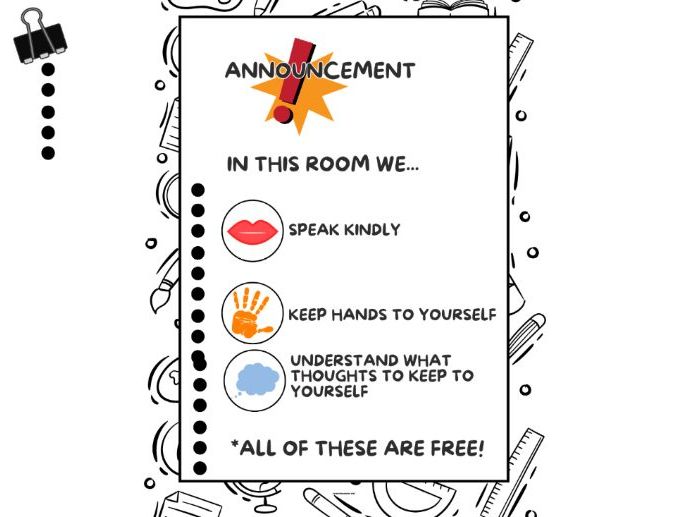 Classroom poster