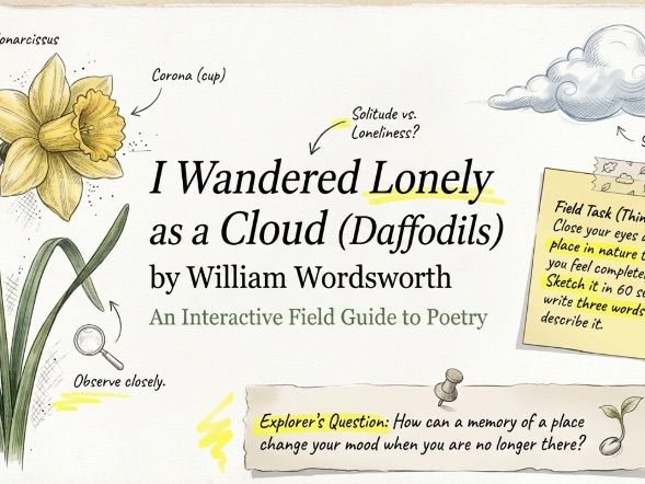 Daffodils by William Wordsworth | Poem Analysis Deck | Years 7-8 | Discussion