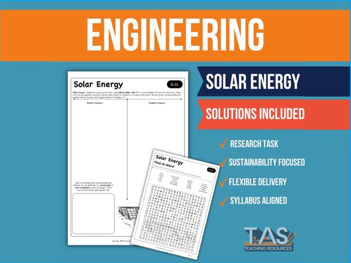 Solar Energy Research Lesson