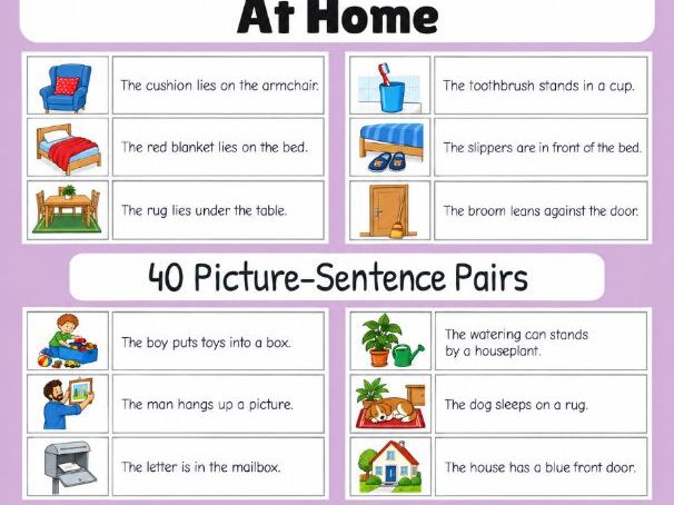 At Home | First Sentences | Grades 1-2