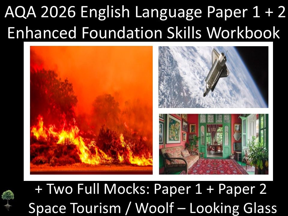 AQA 2026 English Language Paper 1 + 2 : Enhanced Foundation Skills Workbook + MODELS