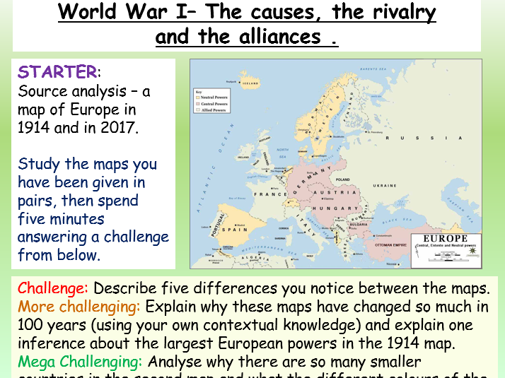 world war 1 causes and alliances world war 1 causes and alliances