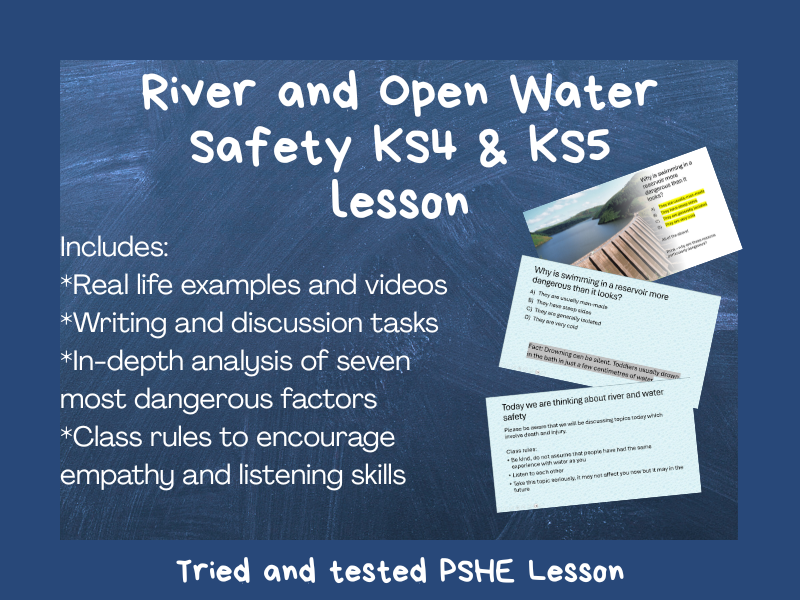 River Safety and Open Water Safety KS4 & KS5 PSHE Lesson