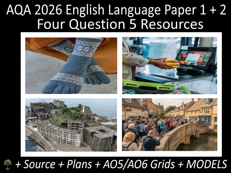 Four Question 5: AQA 2026 English Language Paper 1 + 2 | Resources