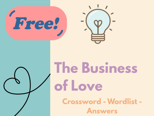 The Business of Love – Free Business Studies Crossword