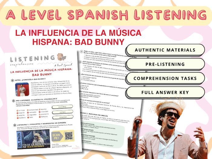 A Level Spanish: Bad Bunny listening