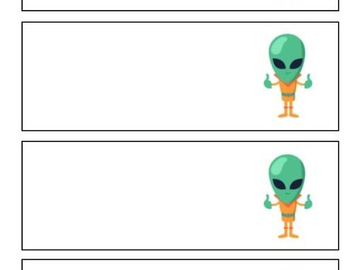 Alien Word Template