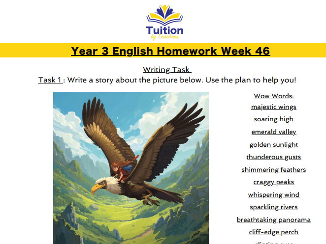 46. Year 3 Creative Writing & Spelling