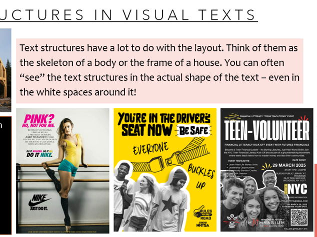 10 English – Teen Representations – Unit Introduction and Text Structures in Visual Texts