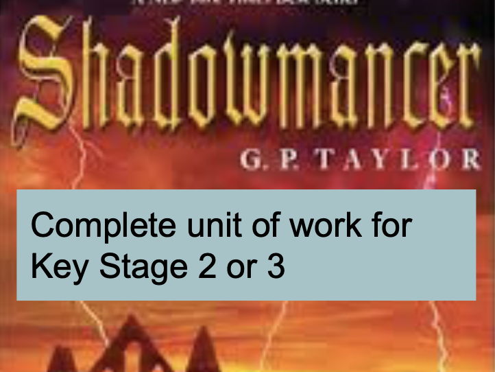 Complete Key Stage 2 or 3 Reading unit Shadowmancer