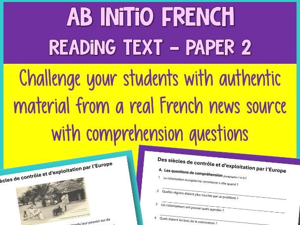 IB French Ab Initio Reading: Partage de la Planète (Global Issues) | Test Prep