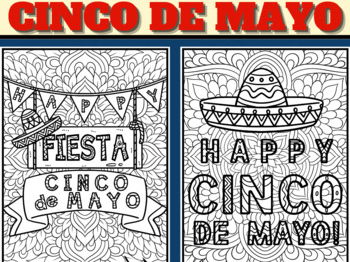 Cinco de Mayo Coloring Pages | Mindfulness Coloring Sheets | Teaching ...