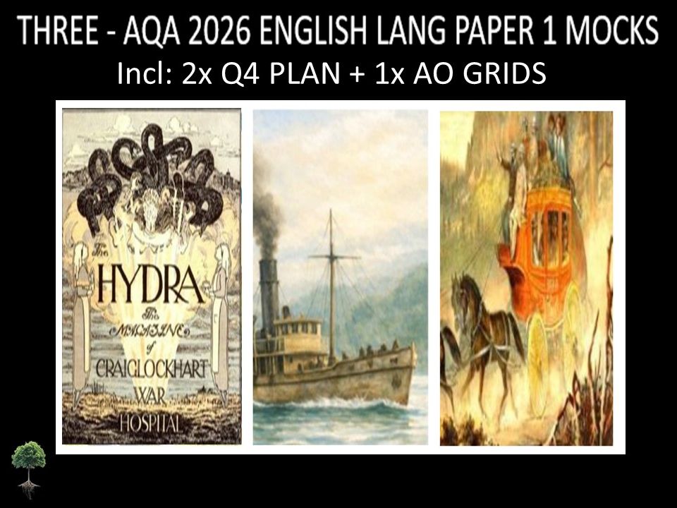 THREE - AQA PAPER 1 | 2026 FULL MOCKS | Q4 PLAN | AO GRIDS