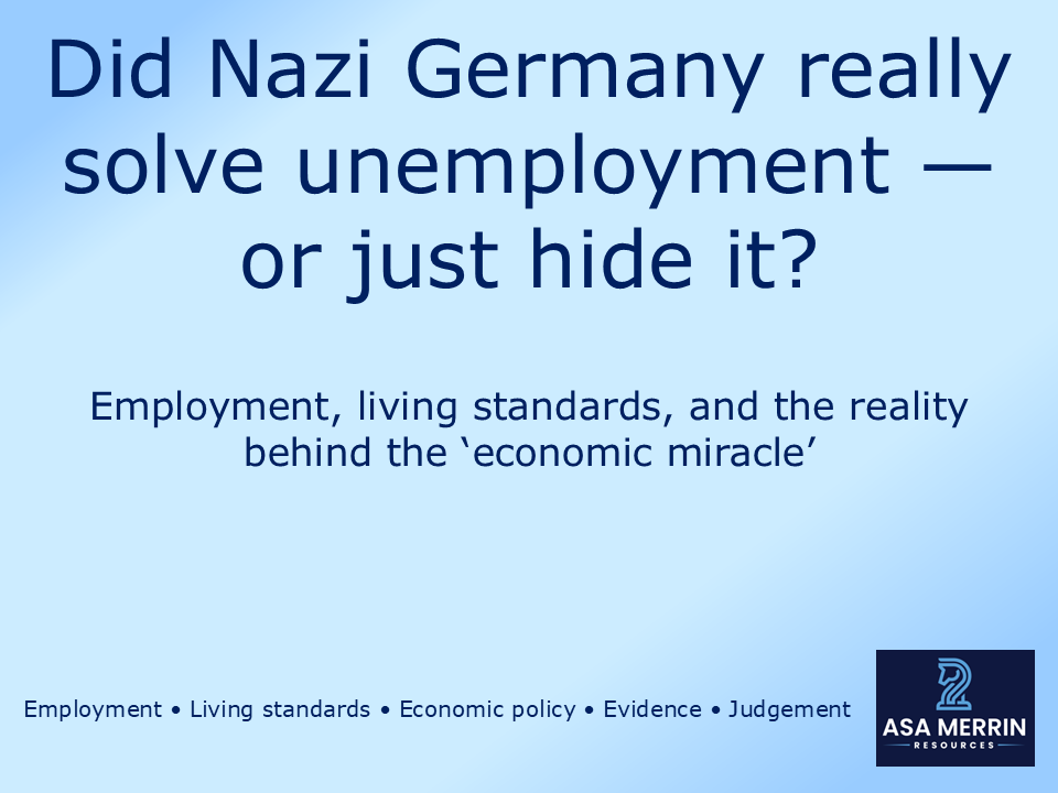 Nazi Germany Economy & Unemployment Lesson – Economic Miracle or Myth? GCSE