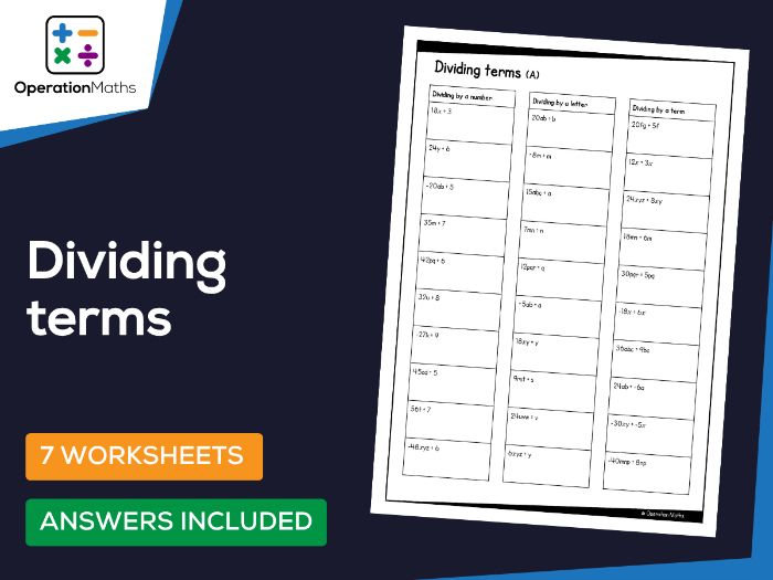 Dividing terms