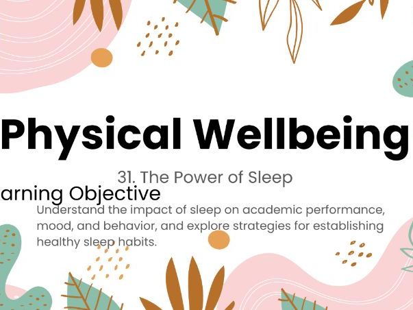 The Power of Sleep – Year 8 PSHE Lesson on Health, Focus, and Wellbeing