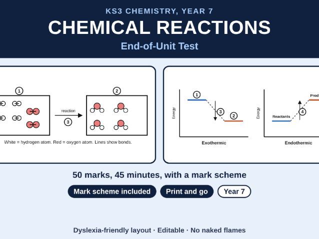 KS3 Chemistry Chemical Reactions Test
