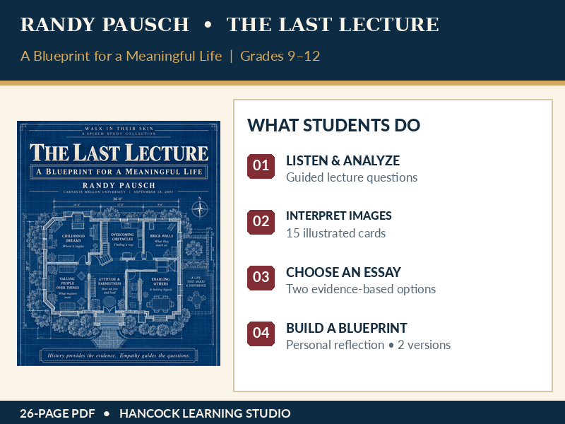 Randy Pausch: Last Lecture Analysis