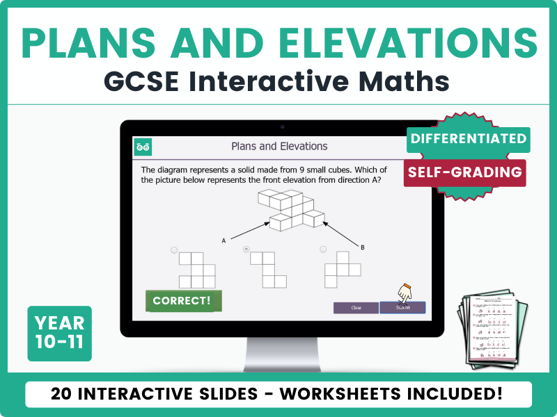 Plans and Elevations Interactive GCSE  Lesson and Activities