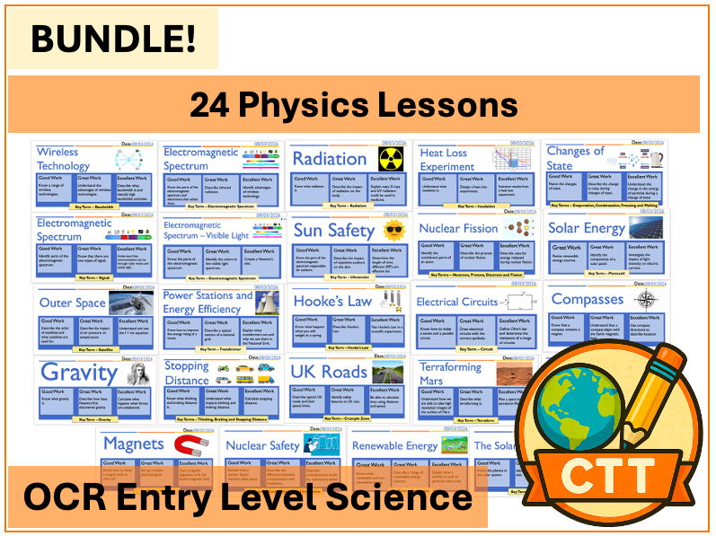 OCR Entry Level Science - 24 Physics Lessons