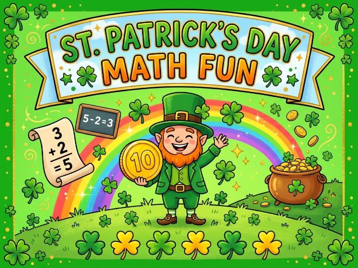 St. Patrick's Day Math Worksheets | Addition, Subtraction, Counting & Patterns for K-1