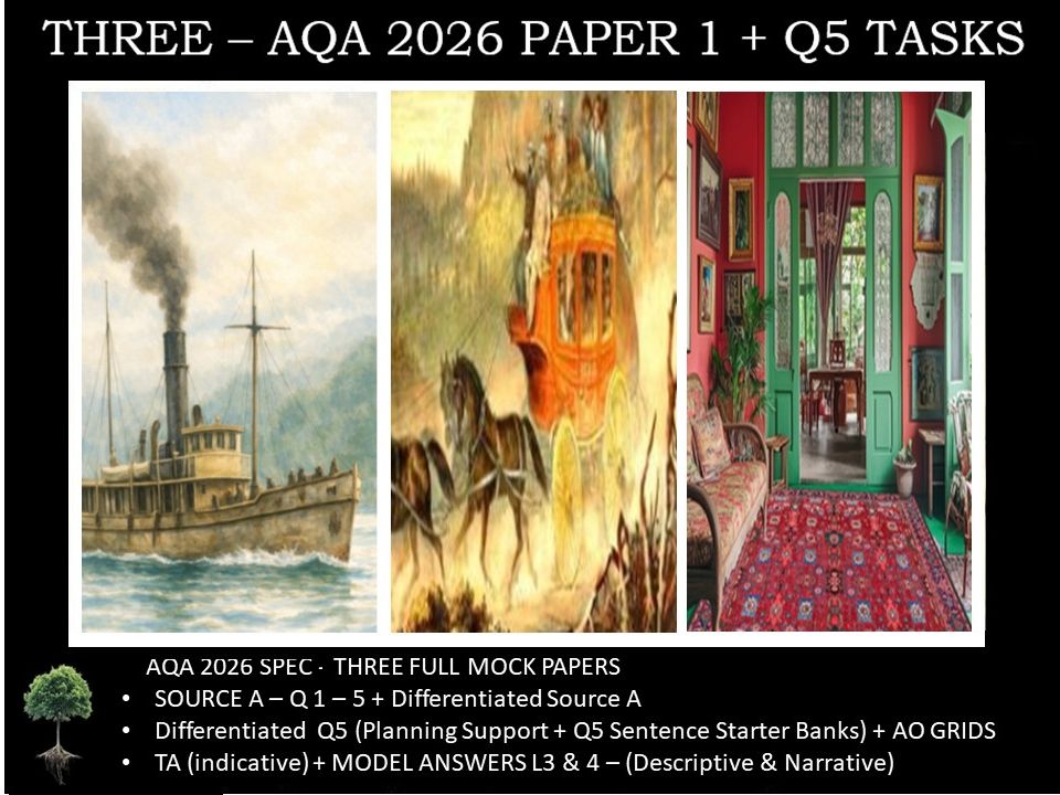 THREE - PAPER 1 | 2026 FULL MOCKS | Q5 TASKS